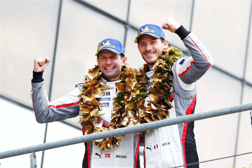 Michael Christensen og Kevin Estre.